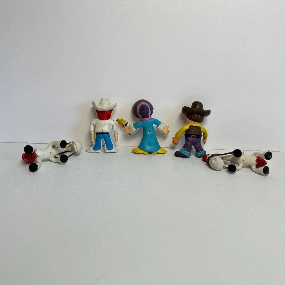 TDQTA Imperial Bendy Figures Set 5pc Hong Kong Western Cowboy Multicolor‎ Fair
